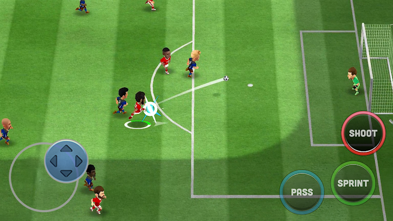 Imagem de jogabilidade de Mini Football  Jogo de Futebol