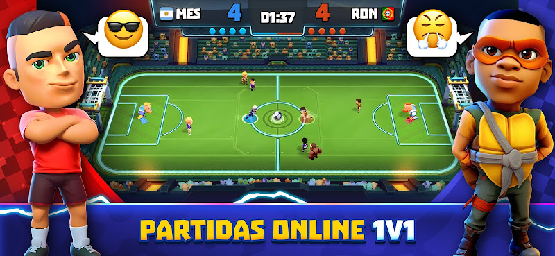Imagem de jogabilidade de Goal Battle - Jogos de Futebol