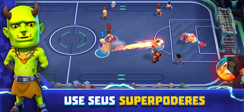 Segunda imagem de jogabilidade de Goal Battle - Jogos de Futebol